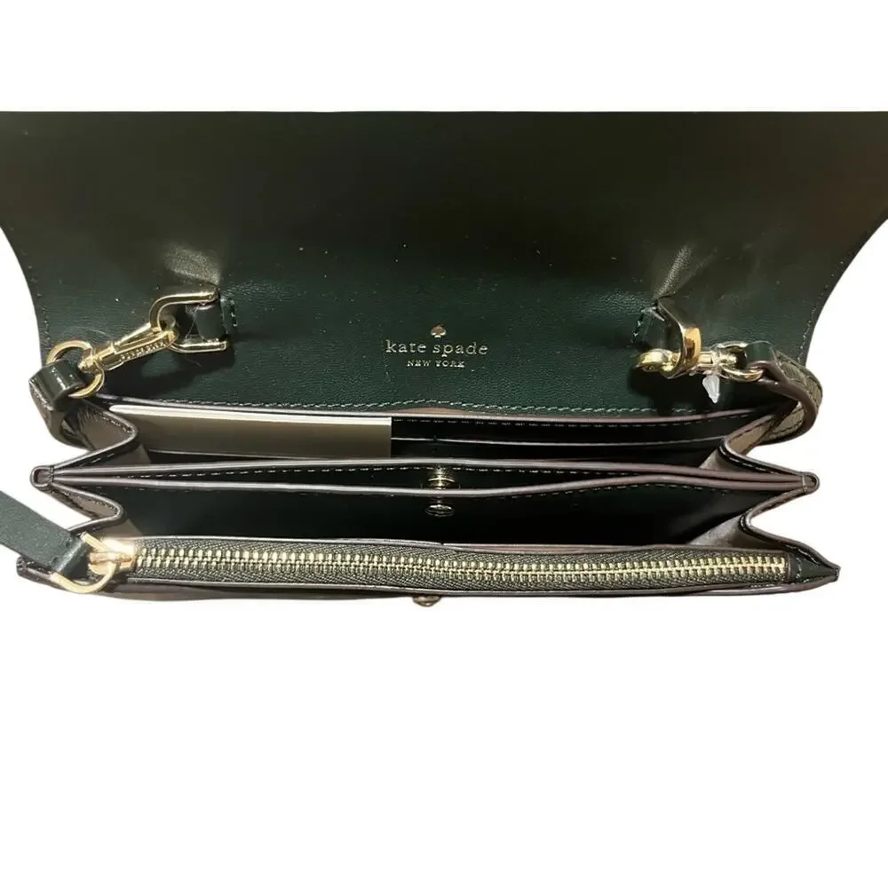 *EUC* Kate Spade ♠️ Crossbody DARK Forest Green